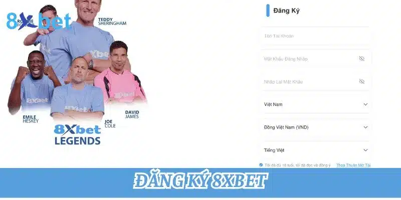 Đăng ký tài khoản để bắt đầu đánh Liêng trên 8Xbet